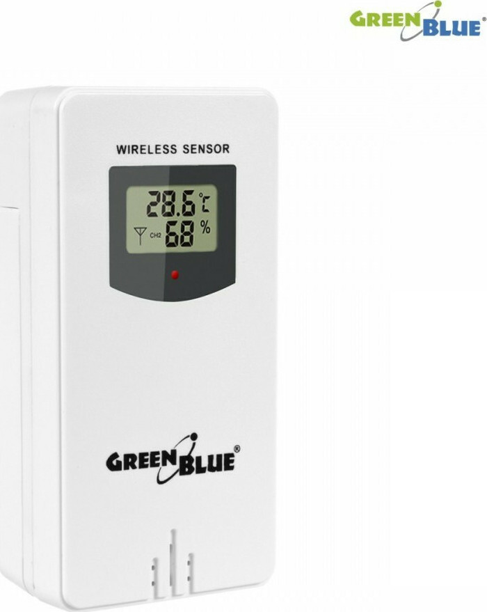 Green Blue GB151 Ασύρματος Μετεωρολογικός Σταθμός Ψηφιακός Επιτραπέζιος Μαύρος - Image 4