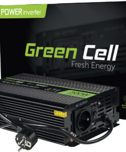 Alternative view of Green Cell Inverter Αυτοκινήτου Καθαρού Ημιτόνου 600W για Μετατροπή 12V DC σε 220V AC