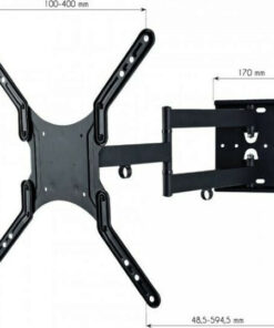 Alternative view of Techly ICA-PLB 136M Βάση Τηλεόρασης Τοίχου με Βραχίονα έως 55" και 45kg