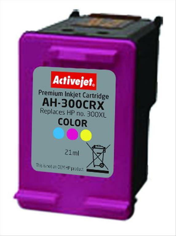 Active Jet Συμβατό Μελάνι Εκτυπωτή InkJet HP 300CXL CC644EE 21ml Πολλαπλό (Color) - Image 2