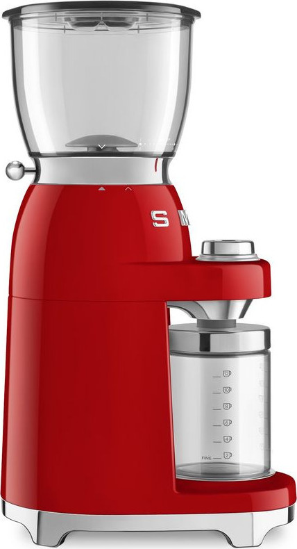 Smeg CGF01RDEU Ηλεκτρικός Μύλος Καφέ 150W με Χωρητικότητα 350gr και 30 Επίπεδα Άλεσης Κόκκινος - Image 2