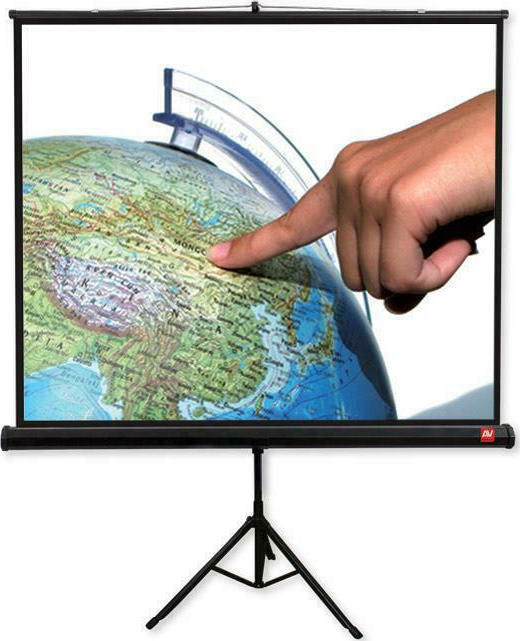 Avtek Οθόνη Προβολής Projector Δαπέδου TRIPOD Pro 200 με Λόγο Εικόνας 16:9 / 1:1 200x200cm / 108"