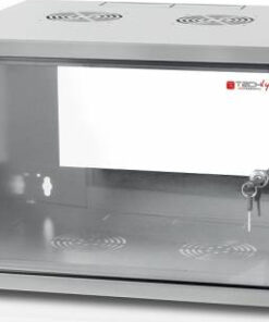 Techly 19 "6U prof. 450 Επιτοίχια Καμπίνα Rack 6U Γκρι I-CASE EL-1006G45