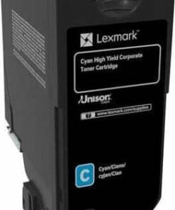 Lexmark 74C2HCE Γνήσιο Toner Laser Εκτυπωτή Κυανό 12000 Σελίδων 74C2HCE
