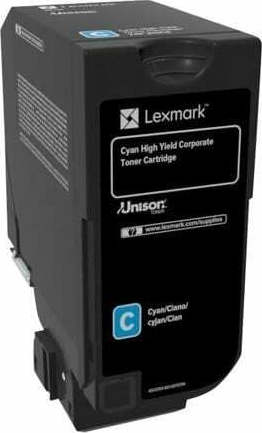 Lexmark 74C2HCE Γνήσιο Toner Laser Εκτυπωτή Κυανό 12000 Σελίδων 74C2HCE
