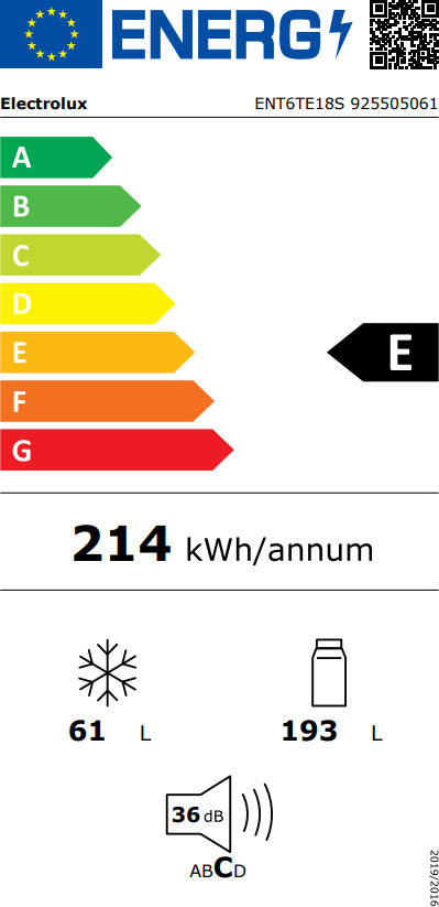 Electrolux Ψυγειοκαταψύκτης 254lt NoFrost Λευκός ENT6TE18S - Image 6