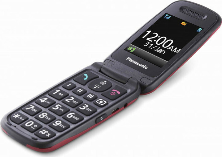 Panasonic KX-TU446 Single SIM Κινητό με Μεγάλα Κουμπιά Κόκκινο - Image 7