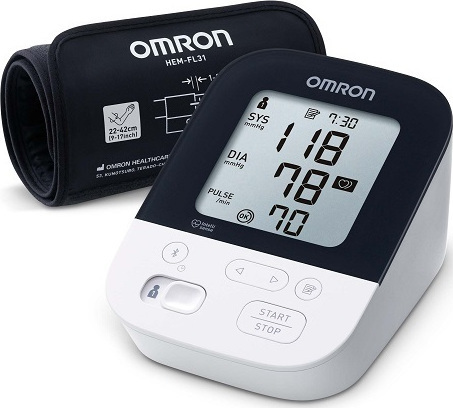 Omron M4 Intelli IT Ψηφιακό Πιεσόμετρο Μπράτσου HEM-7155T-EBK