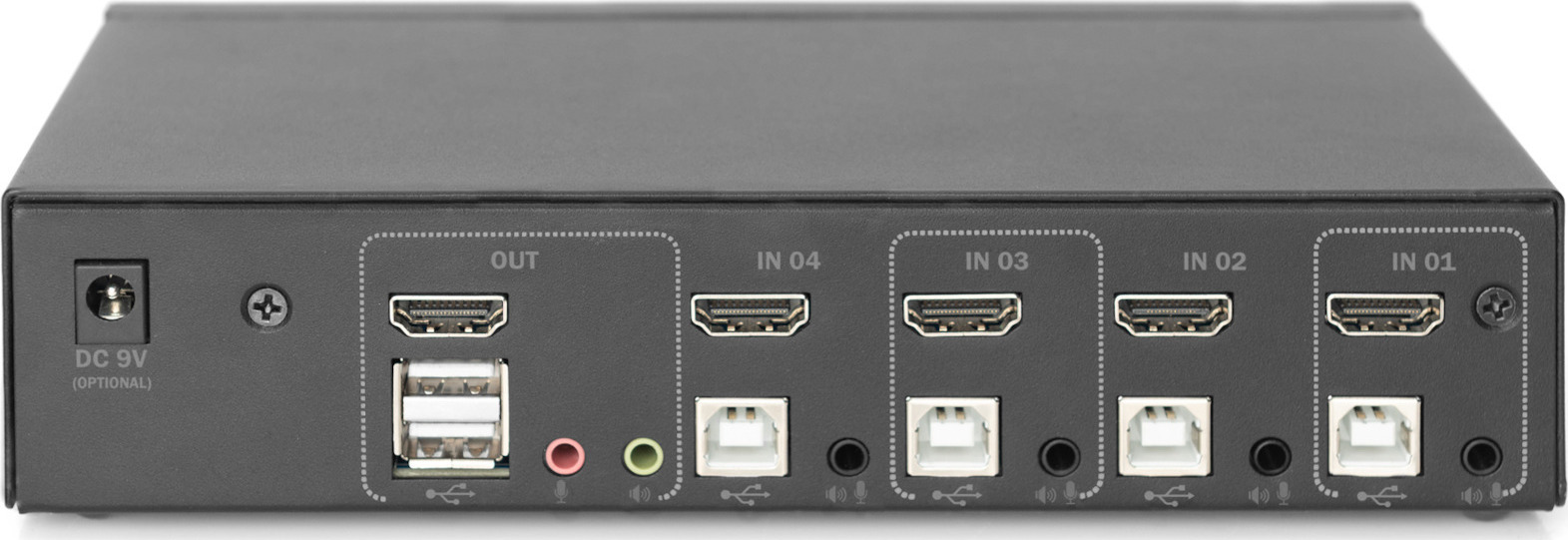 Digitus 4 Port Single Display 4K HDMI KVM Switch - Image 2