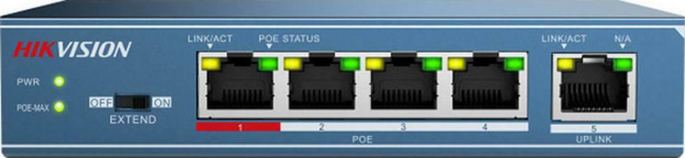 Hikvision DS-3E0105P-E/M Unmanaged L2 PoE - Image 2