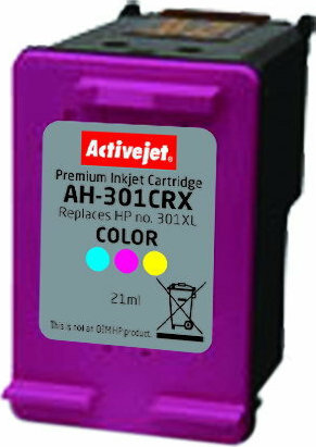 Active Jet Συμβατό Μελάνι Εκτυπωτή InkJet HP 301XL CH564EE 460 Σελίδων 21ml Πολλαπλό (Color) - Image 2