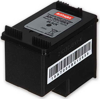 Active Jet Συμβατό Μελάνι Εκτυπωτή InkJet HP 302XL F6U68AE 20ml Μαύρο - Image 2