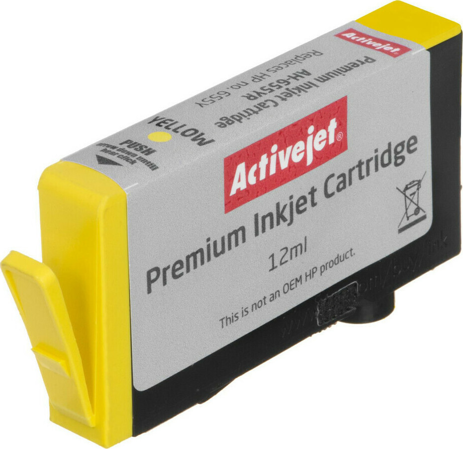 Active Jet Συμβατό Μελάνι Εκτυπωτή InkJet HP 655 CZ112AE 600 Σελίδων 12ml Κίτρινο - Image 2