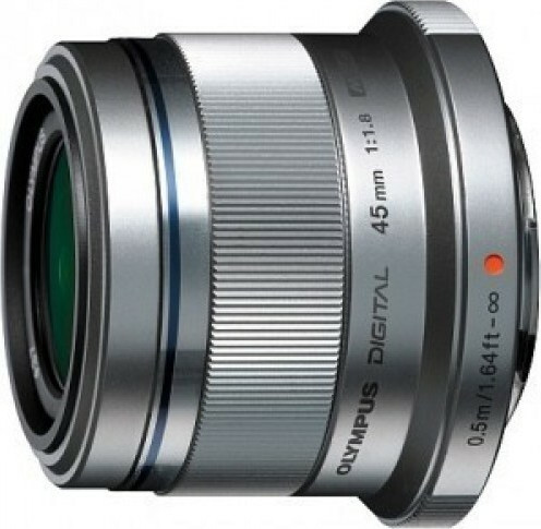 Olympus Crop Φωτογραφικός Φακός M. Zuiko Digital 45mm 1:1.8 Σταθερός για Micro Four Thirds (MFT) Mount Ασημί - Image 3