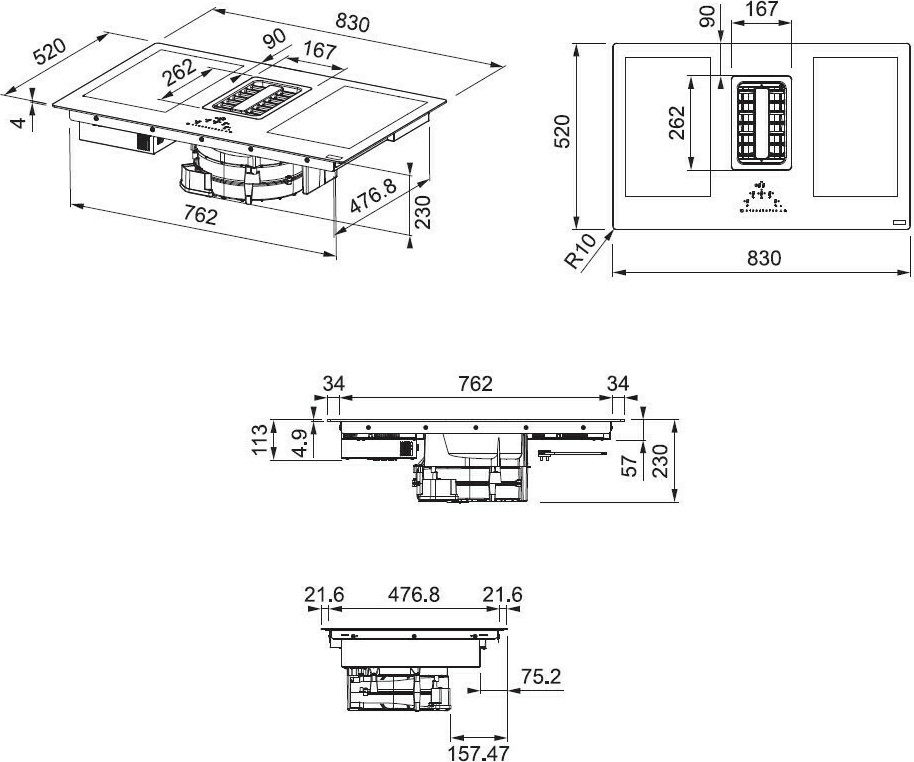 Franke Maris Hob Extractor FMA 839 HI Επαγωγική - Image 2