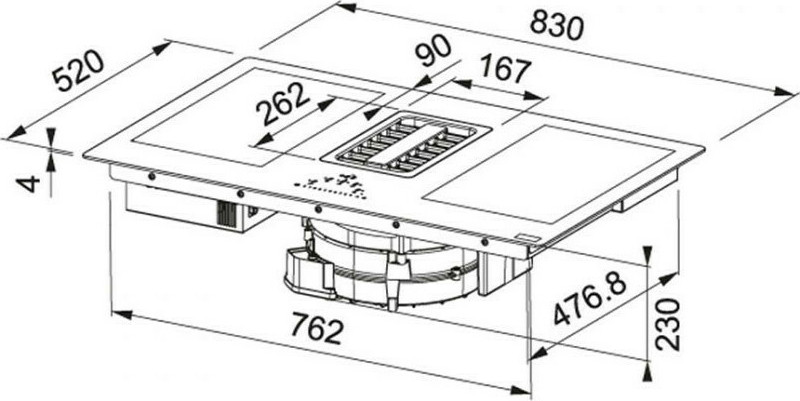 Franke Maris Hob Extractor FMA 839 HI Επαγωγική - Image 3