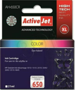 Alternative view of Active Jet Συμβατό Μελάνι Εκτυπωτή InkJet HP 650 CZ102AE 420 Σελίδων 21ml Πολλαπλό (Color)