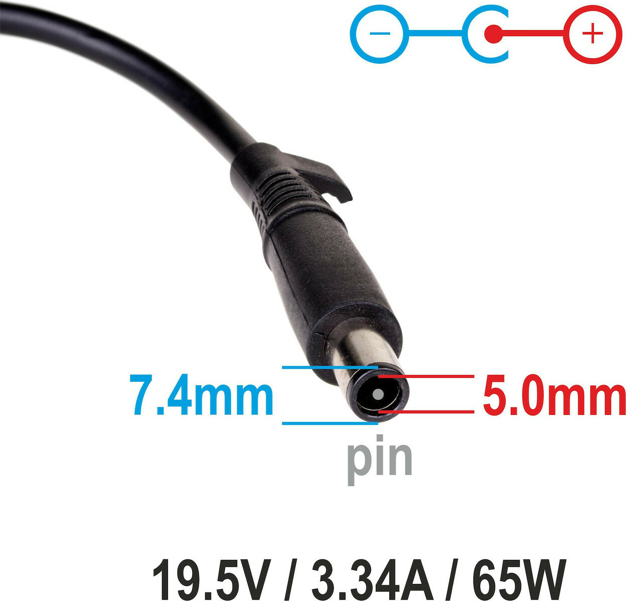 Akyga Φορτιστής Laptop 65W 19.5V 3.34A για Dell με Αντάπτορα Τροφοδοσίας - Image 2