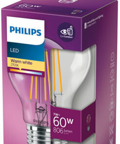 Alternative view of Philips Λάμπα LED 7W 106mm για Ντουί E27 και Σχήμα A60 Θερμό Λευκό 806lm 929001387395