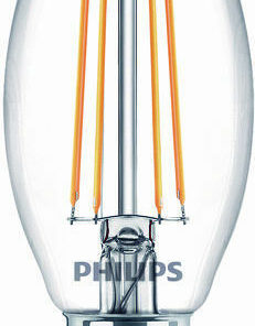 Philips Λάμπα LED 4.3W 97mm για Ντουί E14 και Σχήμα B35 Θερμό Λευκό 470lm 929001889755