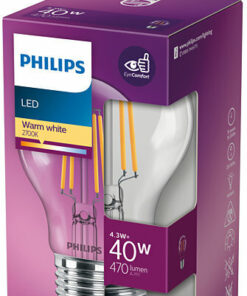 Alternative view of Philips Λάμπα LED 4.3W για Ντουί E27 Θερμό Λευκό