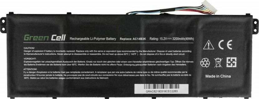 Green Cell Συμβατή Μπαταρία για Acer Aspire A515/A517/E15/ES1-512 με 3200mAh - Image 3