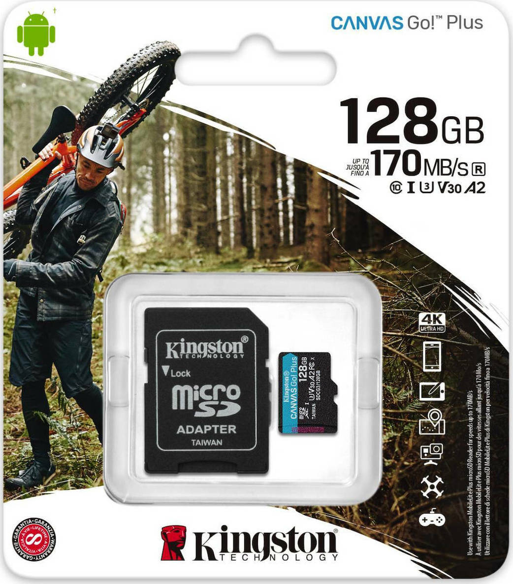 Kingston Canvas Go Plus microSDXC Class 10 U3 V30 UHS-I - Image 3