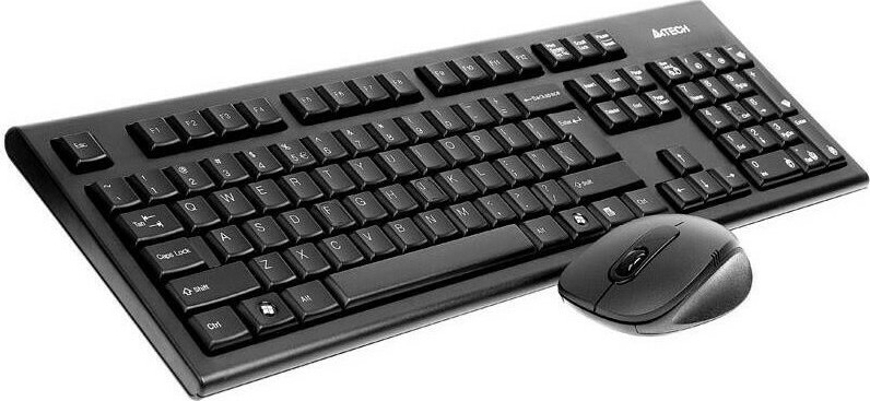 A4Tech Wireless Desktop Padless 7100n - Σετ με Ποντίκι Αγγλικό UK - Image 4