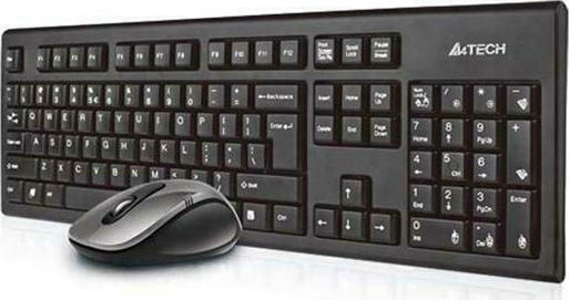A4Tech Wireless Desktop Padless 7100n - Σετ με Ποντίκι Αγγλικό UK - Image 3