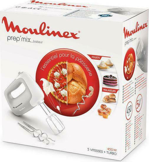 Moulinex Μίξερ Χειρός 450W Γκρι - Image 6