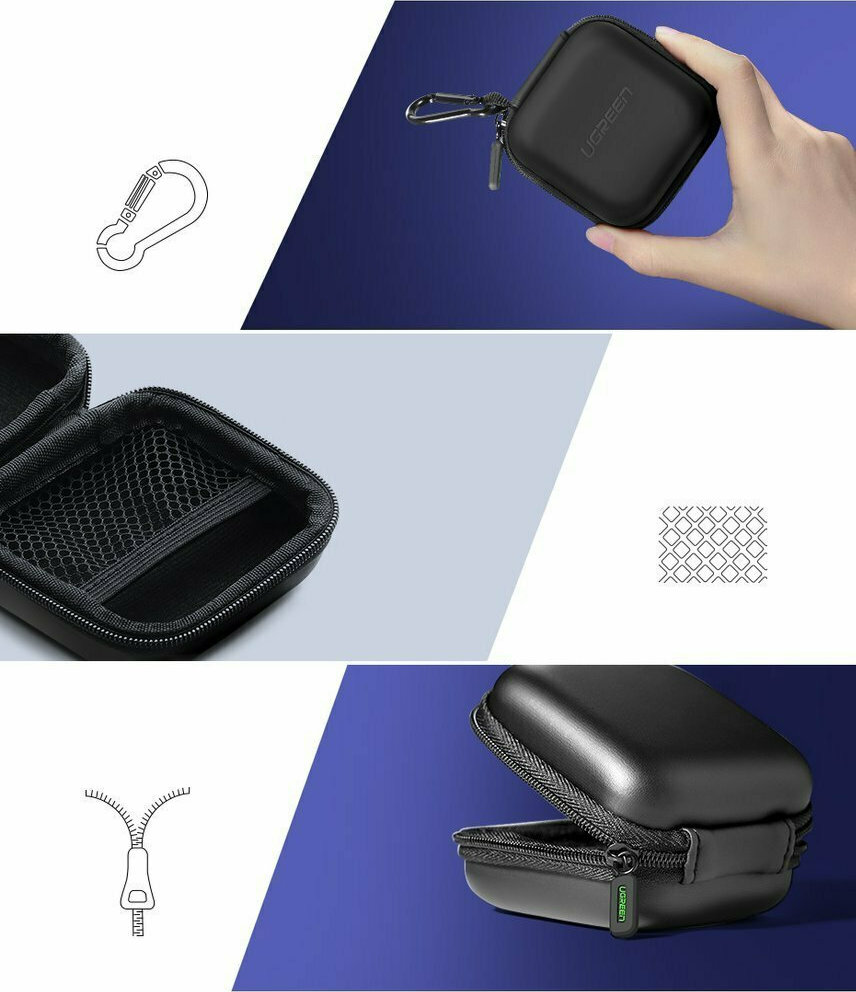 Ugreen Θήκη Σιλικόνης με Γάντζο σε Μαύρο χρώμα για Apple AirPods - Image 6