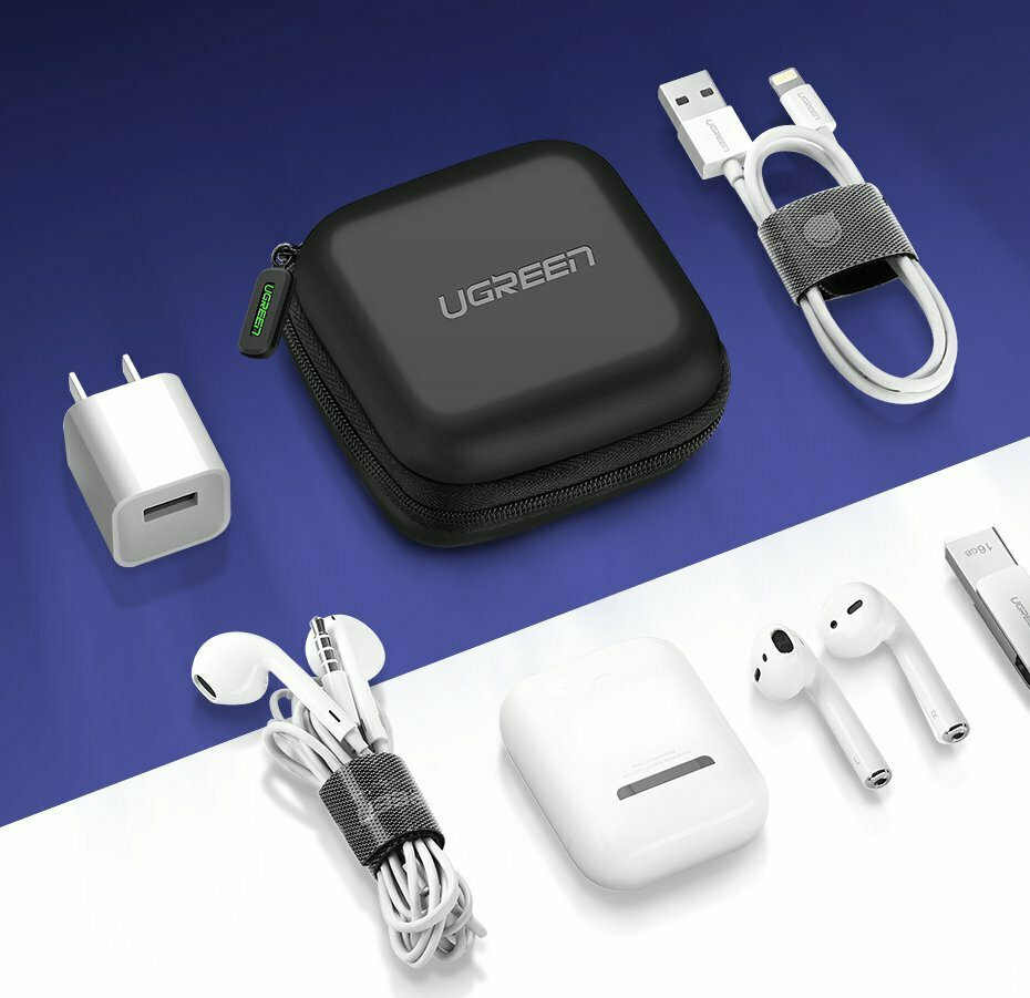 Ugreen Θήκη Σιλικόνης με Γάντζο σε Μαύρο χρώμα για Apple AirPods - Image 5