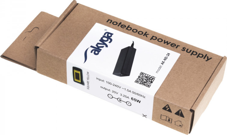 Akyga Φορτιστής Laptop 65W 20V 3.25A για Lenovo χωρίς Καλώδιο Τροφοδοσίας - Image 3