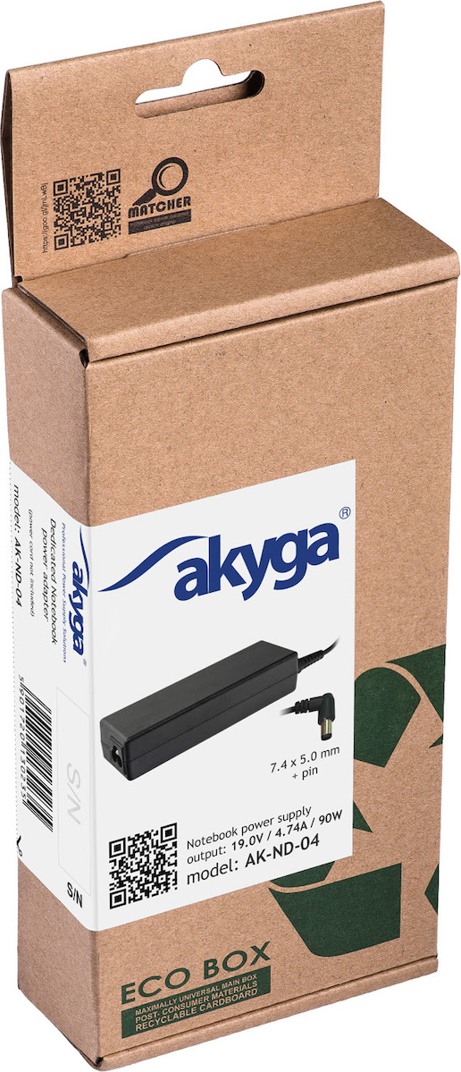Akyga Φορτιστής Laptop 90W 19.0V 4.7A για HP χωρίς Καλώδιο Τροφοδοσίας - Image 4