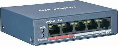 Hikvision DS-3E0105P-E/M Unmanaged L2 PoE - Image 3