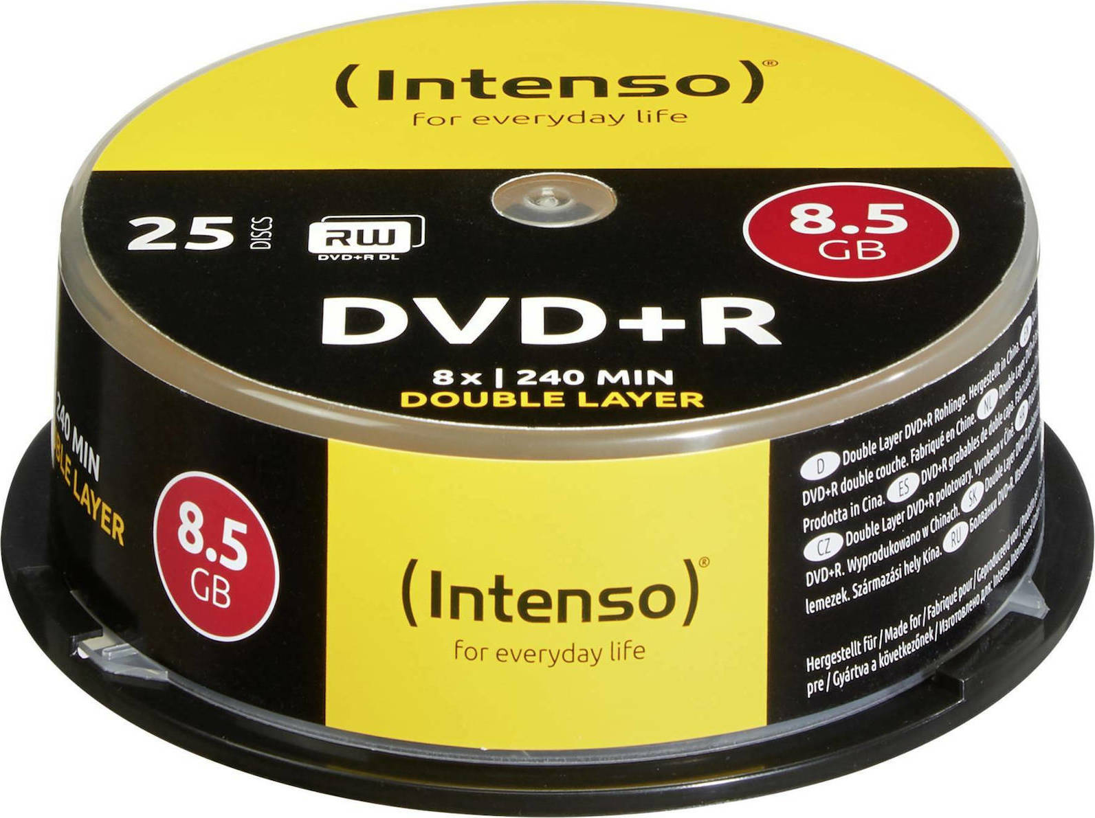 Intenso Εγγράψιμα DVD+R 8x Dual Layer 8.5GB Cake Box 25τμχ - Image 3