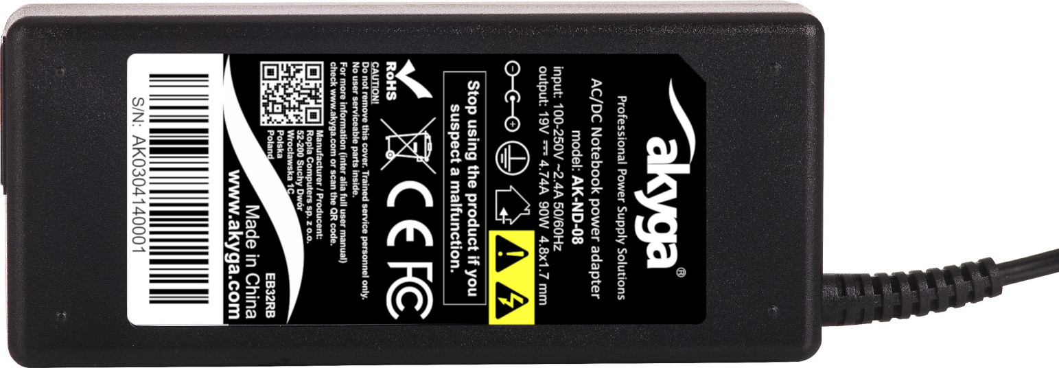 Akyga Φορτιστής Laptop 90W 19.0V 4.74A για HP χωρίς Καλώδιο Τροφοδοσίας - Image 6