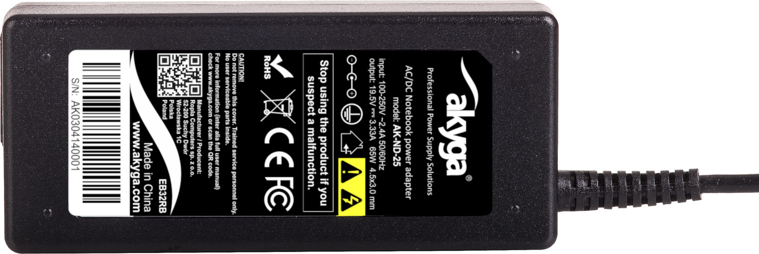 Akyga Universal Φορτιστής Laptop 65W 19.5V 3.33A χωρίς Καλώδιο Τροφοδοσίας (AK-ND-25) - Image 6
