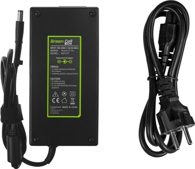 Green Cell Φορτιστής Laptop 150W 19.5V 7.7A για HP με Αποσπώμενο Καλώδιο Τροφοδοσίας - Image 5
