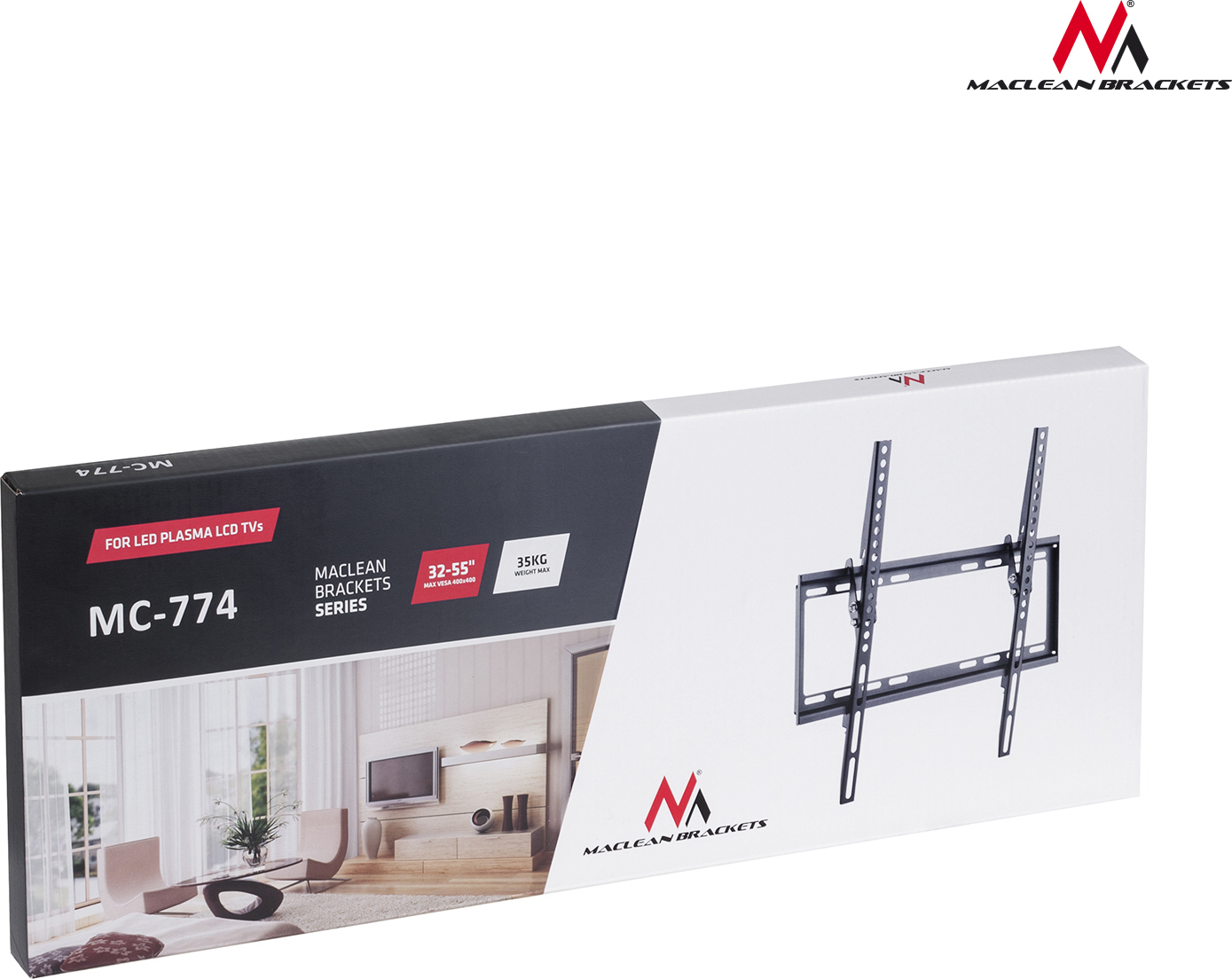Maclean Energy MC-774 Επιτοίχια έως 55" και 35kg - Image 5