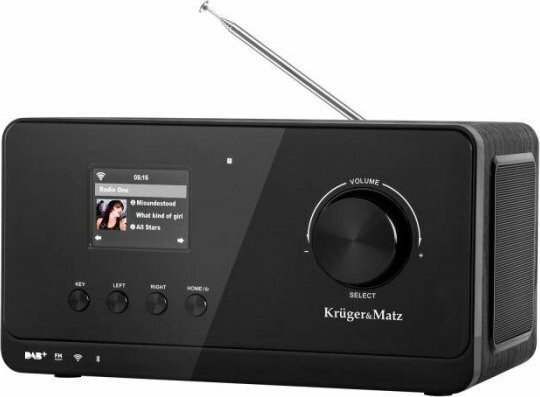 Kruger & Matz KM0816 Επιτραπέζιο Ραδιόφωνο Ρεύματος DAB+ με Bluetooth Μαύρο - Image 4