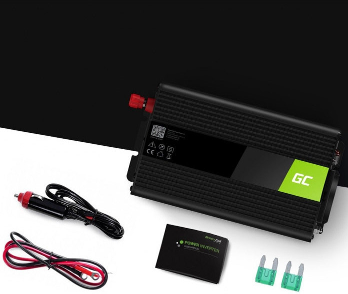 Green Cell Inverter Αυτοκινήτου Τροποποιημένου Ημιτόνου 300W για Μετατροπή 12V DC σε 230V AC με 1xUSB INV01DE - Image 7