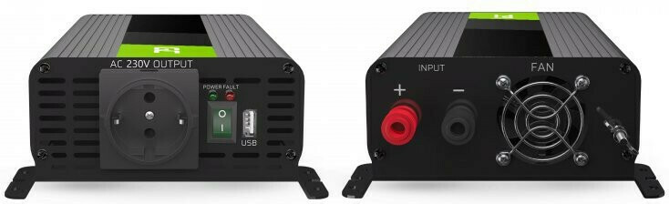 Green Cell Inverter Αυτοκινήτου Τροποποιημένου Ημιτόνου 300W για Μετατροπή 12V DC σε 230V AC με 1xUSB INV01DE - Image 9
