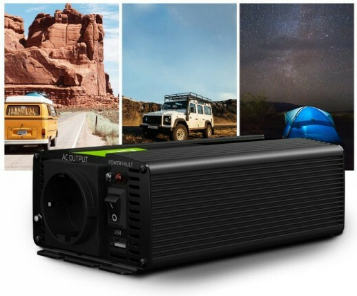 Green Cell Car Power Inverter Αυτοκινήτου Τροποποιημένου Ημιτόνου 600W για Μετατροπή 24V DC σε 230V AC με 1xUSB - Image 6