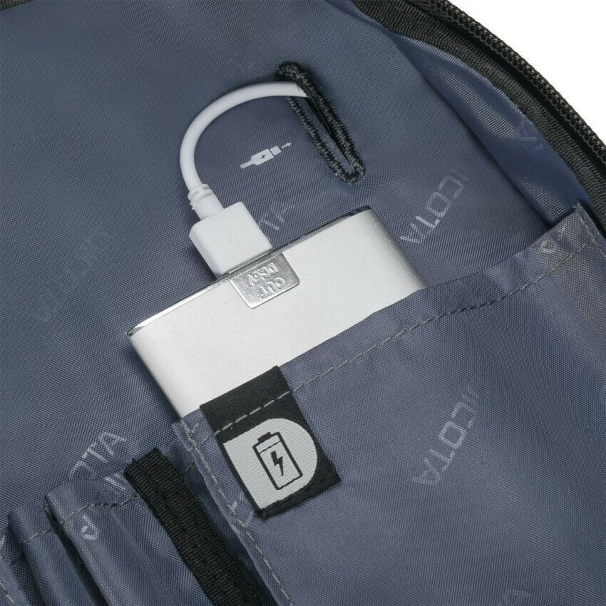 Dicota Eco Select Τσάντα Πλάτης 17.3" Μαύρη - Image 9