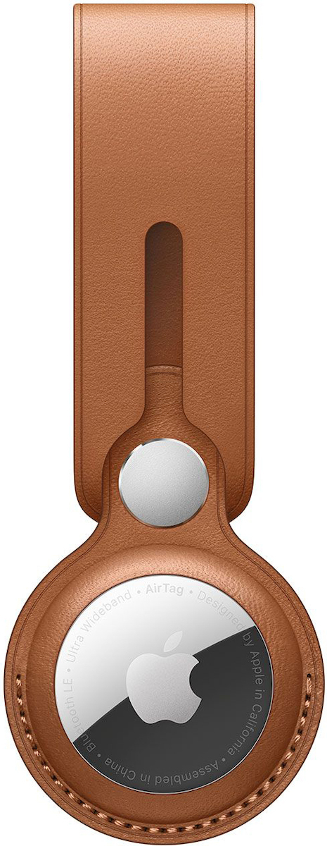 Apple Leather Loop Θήκη Μπρελόκ Δερμάτινη για AirTag σε χρώμα