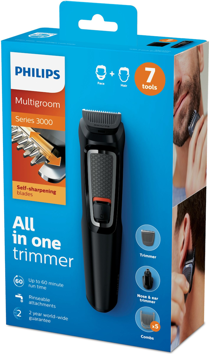 Philips Multigroom Series 3000 Σετ Κουρευτικής Μηχανής Μαύρο MG3720/15 - Image 4