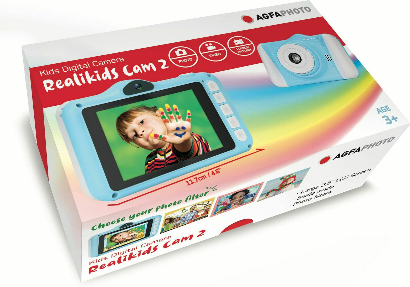 AgfaPhoto Realikids Cam 2 Παιδική Φωτογραφική Μηχανή 12MP Μπλε - Image 6