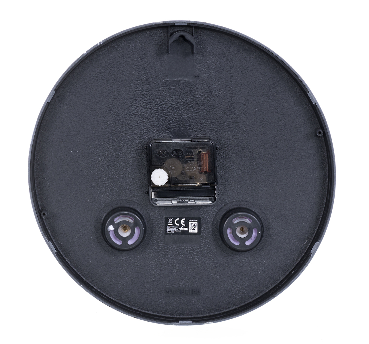 Esperanza Lyon Ρολόι Τοίχου Πλαστικό Μαύρο Ø25cm EHC016K - Image 2