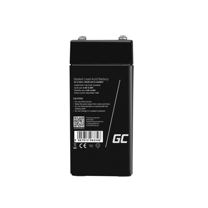 Green Cell με Χωρητικότητα 4.5Ah και Τάση 4V AGM36 1τμχ - Image 3